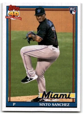 2021 TOPPS ARCHIVES SIXTO SANCHEZ RC MIAMI MARLINS #188 - Image 1 of 2