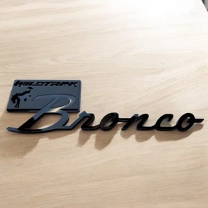 1pc Black Bronco Wildtrak Fender Tailgate Emblem Badge Bronco Emblem MULTICOLOR - Picture 1 of 2