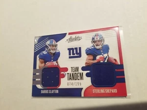2019 Absolute New York Giants Team Tandem Darius Slayton / Sterling Shepard /199 - Bild 1 von 1