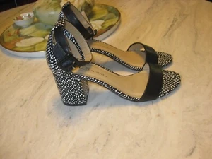 New CL by Laundry Womens Jody Ankle Strap Open Toe Dressy Heels Shoes Sz 6 - Picture 1 of 12