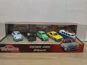 SET 5 CARS PORSCHE,VW,TOYOTA,FORD GIFTPACK VINTAGE CARS apx 1:64 MAJORETTE - Imagen 1 de 3