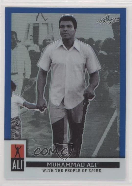 2016 Leaf Muhammad Ali Immortal Collection Metal Blue /50 Muhammad Ali #07 - Image 1 of 2