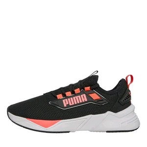 PumaWomens Retaliate 3 Neutral Running Shoes Black/White/Pink - Picture 1 of 5