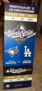2025 World Series Blue Jays vs. Dodgers Jumbo Ticket Stub Stadium Exclusive - Bild 1 von 5