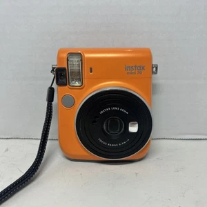 FUJIFILM Instax Mini 70 Rare Orange Color Instant Film Camera. TESTED - Picture 1 of 2