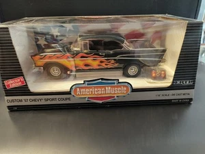 ERTL 1/18 - 1957 Chevy Bel Air Sport Coupè, Nuovo (Personalizzato - 7158) Specchio Rotto - Foto 1 di 7