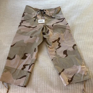 USGI ECWCS Gore Tex Pantaloni Uomo Medium X-Short Desert Camo Pantaloni Impermeabili - Foto 1 di 18