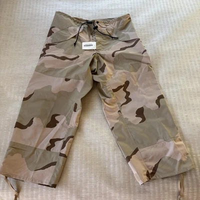 Calça masculina USGI ECWCS Gore Tex média X-curta camuflagem deserto impermeável - Imagem 1 de 4