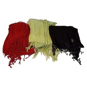 Paquete de 3 bufandas de rayón SAACHI Nordstrom hechas en la India - 1 defecto - Imagen 1 de 7
