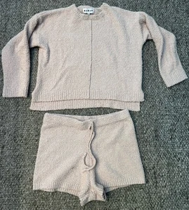 Kikit 2-teiliges Lounge-Set Fuzzy Pinky Peach Shorts XL - Bild 1 von 9