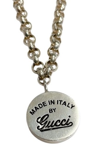 Autentica Collana Marchio Gucci SV925 Accessori per Uomo Donna