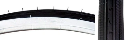 Sunlite Road Raised Center Tires, 27 x 1/4", Black/White - Image 1 of 2
