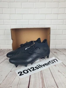 Size 9 Adidas Men's Predator Accuracy.1 SG Soccer Cleats Black GW4581 NEW - Picture 1 of 11