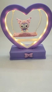 New Kawaii Anime Kuromi A Swing Music Light Sanrioed Table Lamp Bedside #10168 - Picture 1 of 7