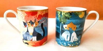 Tasses-Romantico Goebel Rosina wachtmeister Chats sous le soleil et sous la Lune Foto 1 de 4
