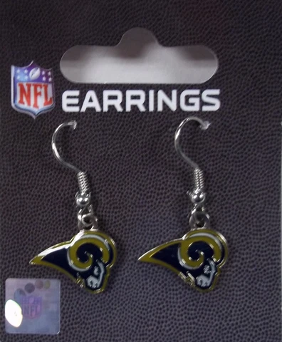St Louis Rams Earrings Logo Cover