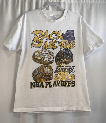 Vintage Los Angeles Lakers Shirt Championship Rings Kobe Playoffs 2 Sided Large - Image 1 of 4
