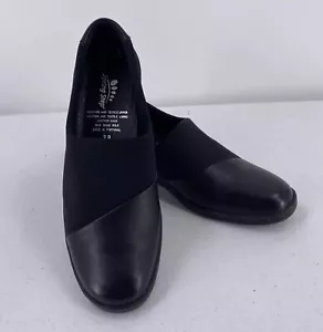 Spring Step Amanda Größe US 7,5 - 8 EU 38 schwarze Leder Slipper Keilabsatz Schuhe - Bild 1 von 8