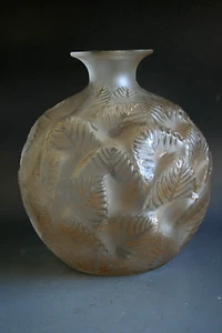 ANTIKE RENE LALIQUE ORMEAUX GLAS VASE - UM 1926 - Bild 1 von 4