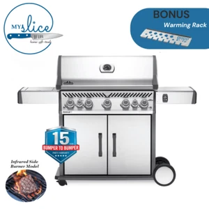 Napoleon Grills Rogue RSE 625 RSIB - 5 Burner BBQ + Infrared Side & Rear Burners - Picture 1 of 4