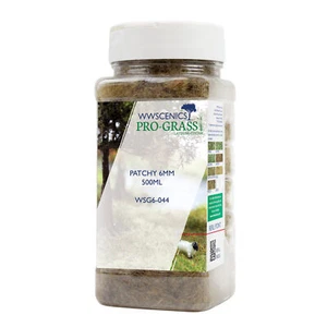 WWScenics 6mm Patchy Static Grass - 500ml Canister - Picture 1 of 1