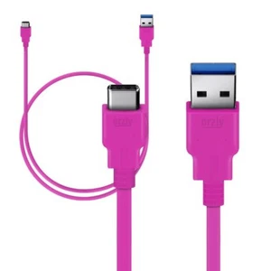 USB TYPE-C USB Charging Cable - Fast Charging (1M) in Pink by Orzly® - Picture 1 of 5