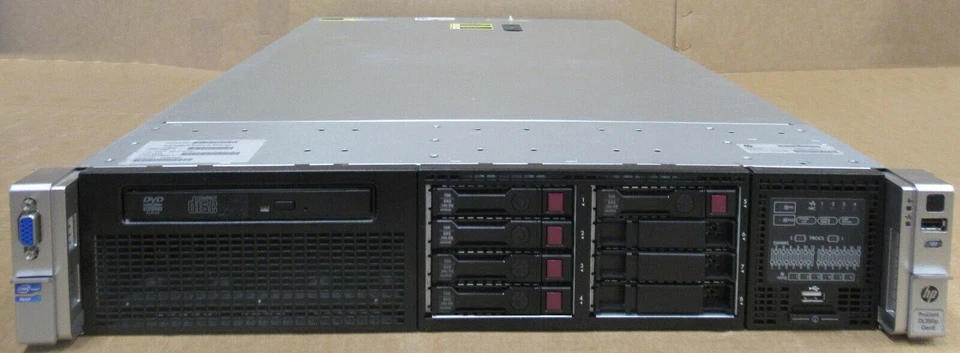 HP ProLiant DL380p GEN8 6-Core E5-2620 2GHz 48GB Ram 5x 900GB HDD Rack 2U Server - Image 1 of 1