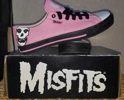  MISFITS Vision Street Wear Mens Canvas  Lo  Retro PINK Size US mens 8  - Image 1 of 4