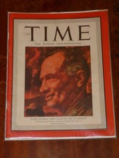 Time Magazine August 9, 1943. Major General Terry Allen
