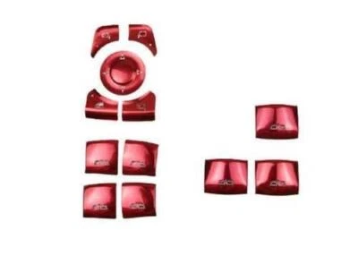 Adhesivo de botón de panel de elevación de ventana de vidrio rojo DX apto para Chevrolet Malibu 16-23 Foto 1 de 4