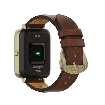 Умные часы Wrangler мужские WRZ12L-245RV квадратные длинные коричневый ремешок с заклепкой - НОВЫЕ - Изображение 1 из 4