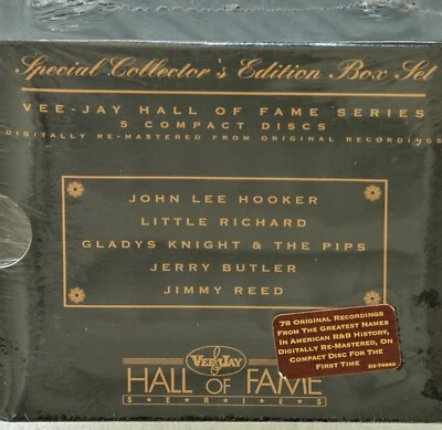 VEE JAY HALL OF FAME SERIES 5 CD BOX SET JIMMY REED JERRY BUTLER LITTLE RICHARD - Image 1 of 4