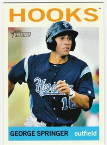 George Springer 2013 Topps Heritage Minors Venezuelan 225 Corpus Christi Hooks🔥 - Picture 1 of 2