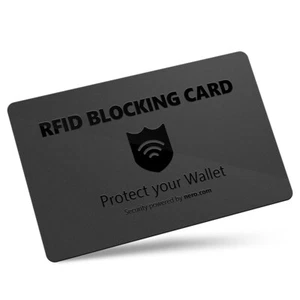 Nero Rfid Bloquear Card NFC Schutzkarte Crédito Protección Blockierkarten - Imagen 1 de 6