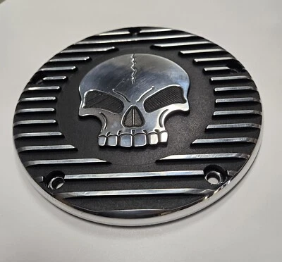 Harley-Davidson Street Glide 2008 cubierta Derby de aluminio macizo calavera Foto 1 de 4