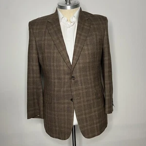 Chaqueta Blazer Abrigo Deportivo Jos A Bank Para Hombre 44R Marrón Lana Cuadros 2 Botones - Imagen 1 de 11