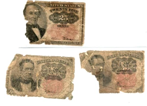3 FOR 1 "FRACTIONAL CURRENCY" 3 FOR 1 "FRACTIONAL CURRENCY" 3 FOR 1 ROUGH!!!!! - Picture 1 of 2
