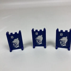 3 Blue Miner 1970 Milton Bradley Stratego Game Replacement Pieces - Picture 1 of 4