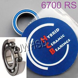 6700 RS Si3N4 Ceramic Ball Bearing Metal Sealed TRAXXAS SLASH 4x4 10 x 15 x 4 mm