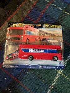 2024 HOTWHEELS TEAM TRANSPORT  ‘94 NISSAN 300ZX GTS & EURO HAULER - NEW - Bild 1 von 3