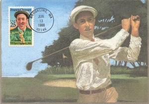 2377 25c FRANCIS OUIMET (GOLF) - Unicover maxicard - Picture 1 of 2