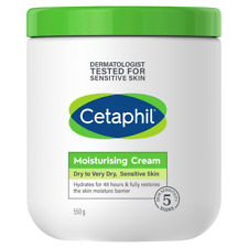 Cetaphil Moisturising Cream 550g Sensitive Skin Lanolin Paraben Fragrance Free