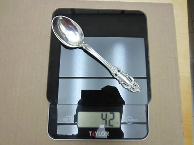 1 cucharadita de plata esterlina 1973 Gran Duquesa Toalla Sin Monograma 6 1/8" Foto 1 de 4