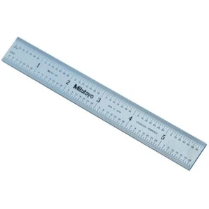 Regla Mitutoyo Ingenieros Rígidos Regla Metal Acero Inoxidable 150mm 6\" Escala 182-10 - Imagen 1 de 2