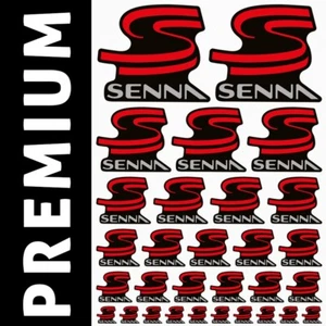 Ayrton Senna - 30 Stickers Autocollants Adhésifs Vinyles Sponsors Auto Moto - Imagen 1 de 1
