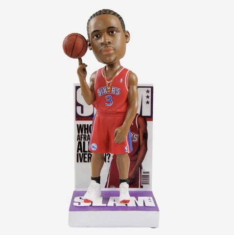 NEW ALLEN IVERSON PHILADELPHIA 76ERS SLAM MAGAZINE BOBBLEHEAD FOCO Cover