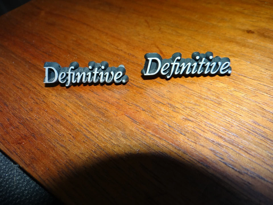 PAIR Definitive Technology Metal Badge Emblem Logo taken from BP series - Image 1 of 1