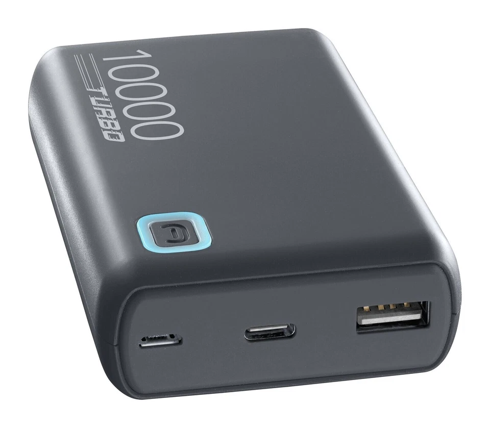 CELLULARLINE Power Bank 10000mAh ESSENCE TURBO USB-C Power Delivery 20W Nero - Immagine 1 di 1