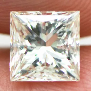 Diamante de corte princesa suelto color G VS2 natural mejorado certificado 1,05 quilates - Imagen 1 de 7