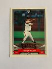 1991 Giants Pacific Gas and Electric #9 Trevor Wilson - San Fransisco Giants